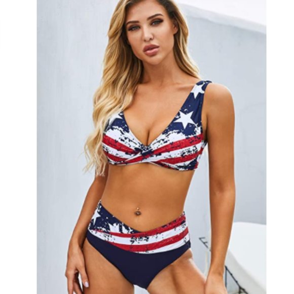 Swim Classic Vintage Two Piece Athletic Swimsuits Poshmark